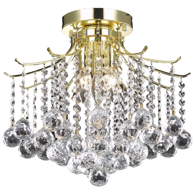 Elegant Lighting Amelia 3 Light 16" Flush Mount - LD8200F17