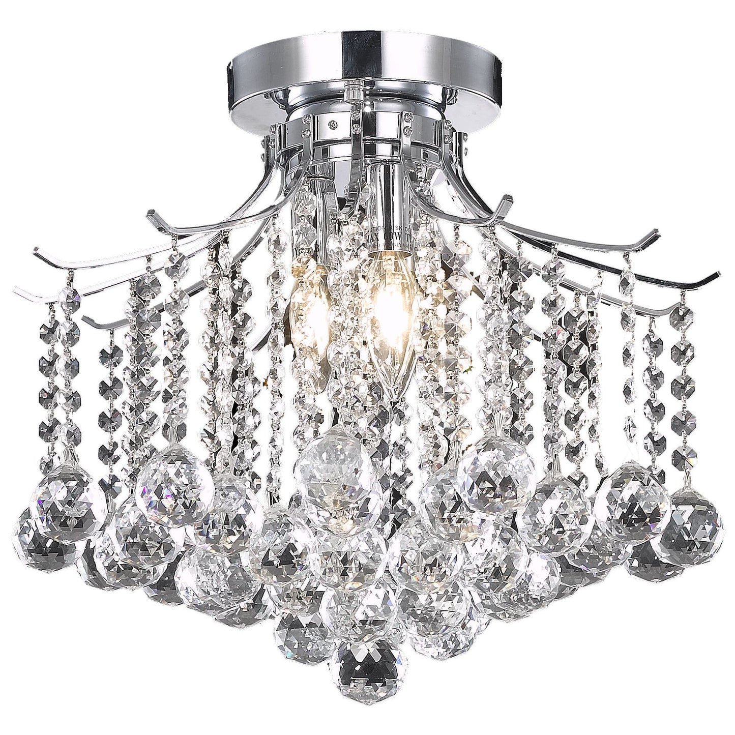 Elegant Lighting Amelia 3 Light 16" Flush Mount - LD8200F17