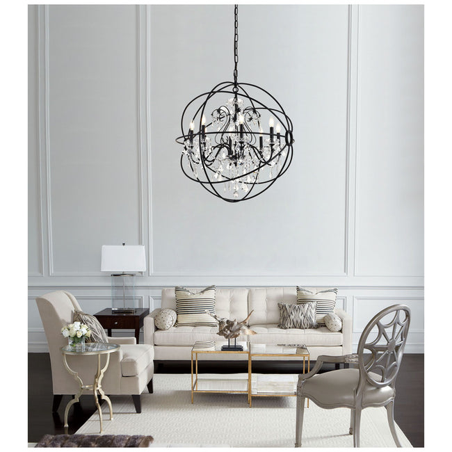 Elegant Lighting Cordelia 8 Light 32" Chandelier