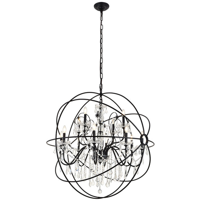 Elegant Lighting Cordelia 12 Light 44" Chandelier