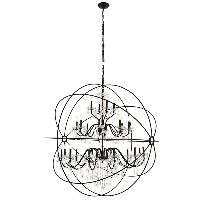 Elegant Lighting Cordelia 24 Light 59" Chandelier