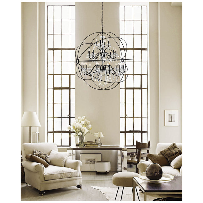 Elegant Lighting Cordelia 24 Light 59" Chandelier