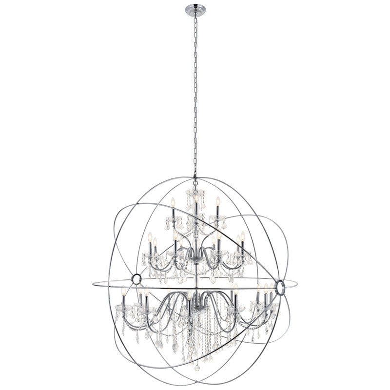 Elegant Lighting Cordelia 24 Light 59" Chandelier
