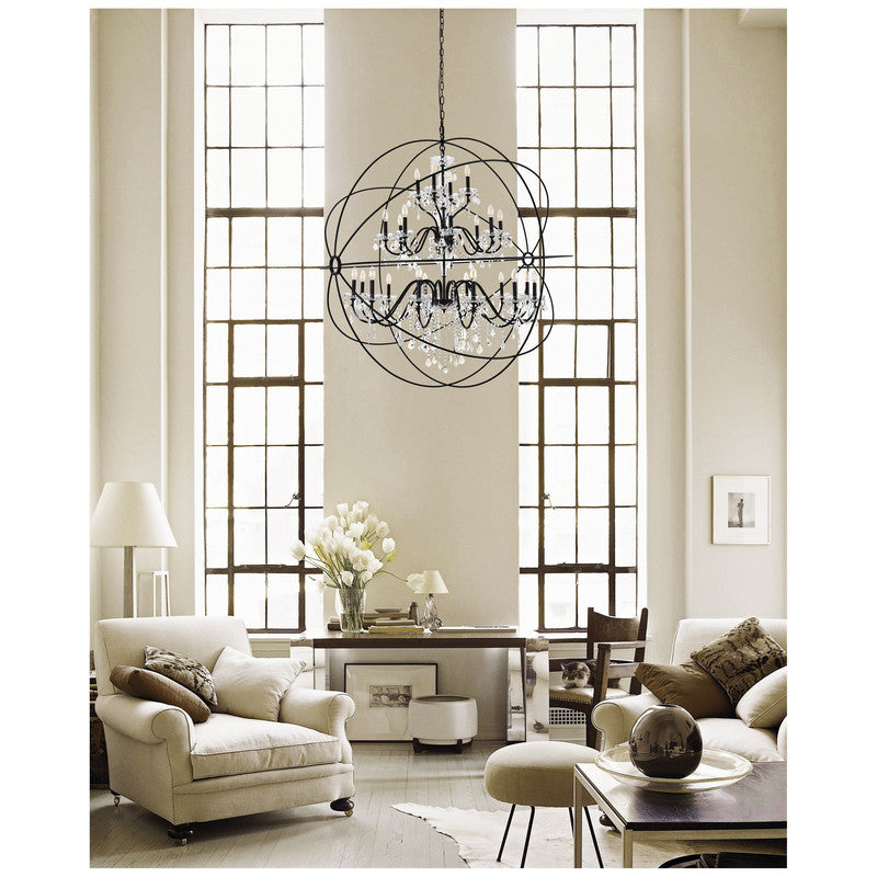 Elegant Lighting Cordelia 24 Light 59" Chandelier