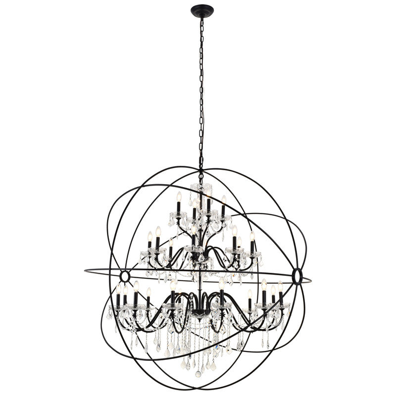 Elegant Lighting Cordelia 24 Light 59" Chandelier