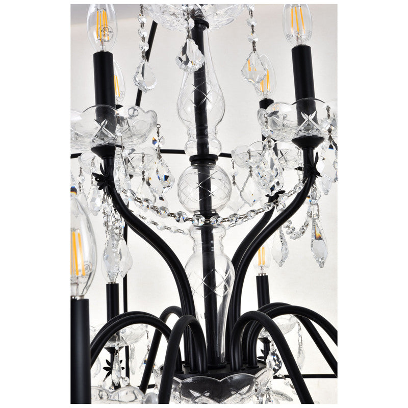 Elegant Lighting Cordelia 24 Light 59" Chandelier