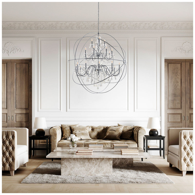 Elegant Lighting Cordelia 24 Light 59" Chandelier