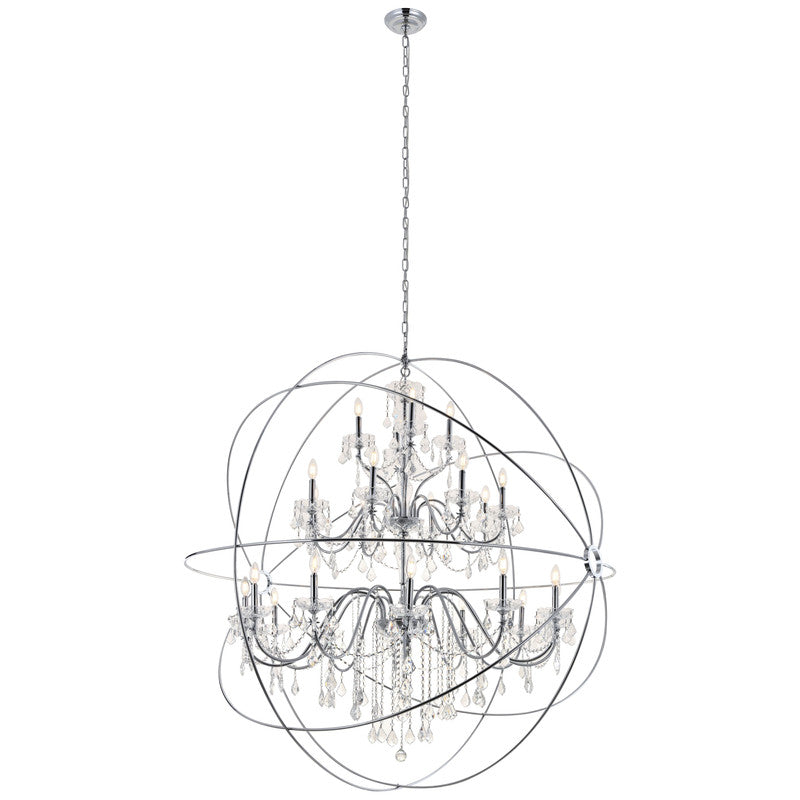 Elegant Lighting Cordelia 24 Light 59" Chandelier