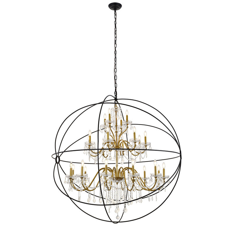 Elegant Lighting Cordelia 24 Light 59" Chandelier