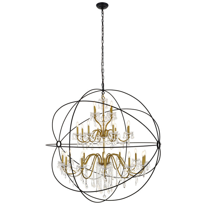 Elegant Lighting Cordelia 24 Light 59" Chandelier
