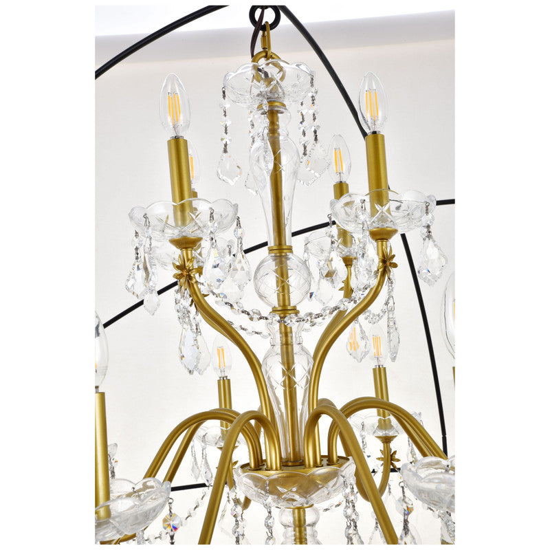 Elegant Lighting Cordelia 24 Light 59" Chandelier