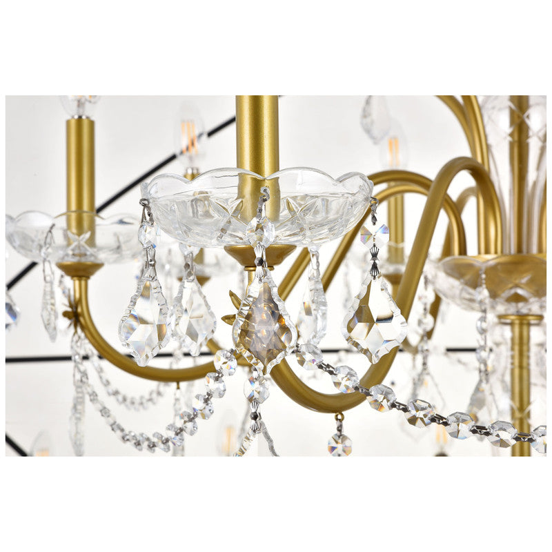Elegant Lighting Cordelia 24 Light 59" Chandelier