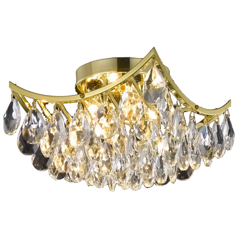 Elegant Lighting Clara 4 Light 10" Flush Mount