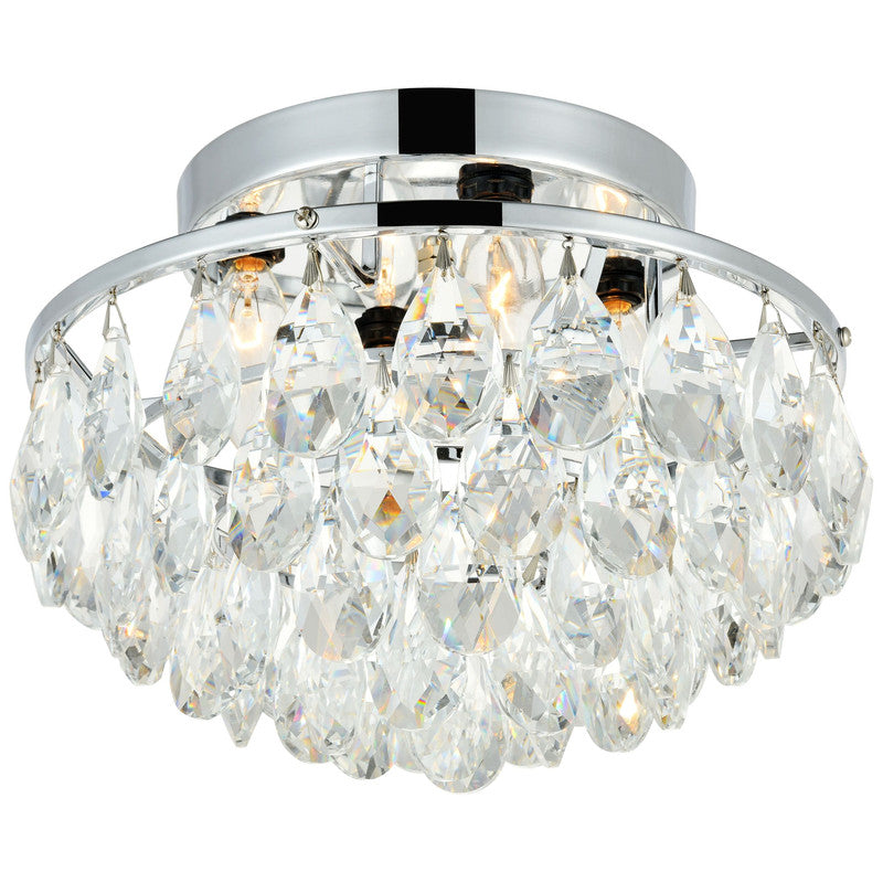 Elegant Lighting Clara 4 Light 14" Flush Mount - LD9805F14