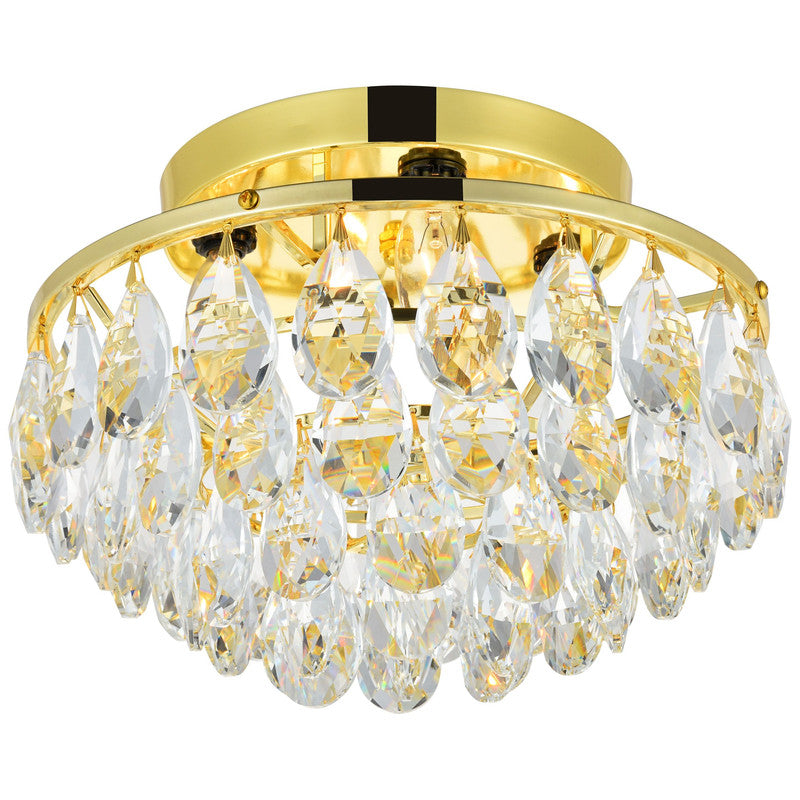 Elegant Lighting Clara 4 Light 14" Flush Mount - LD9805F14