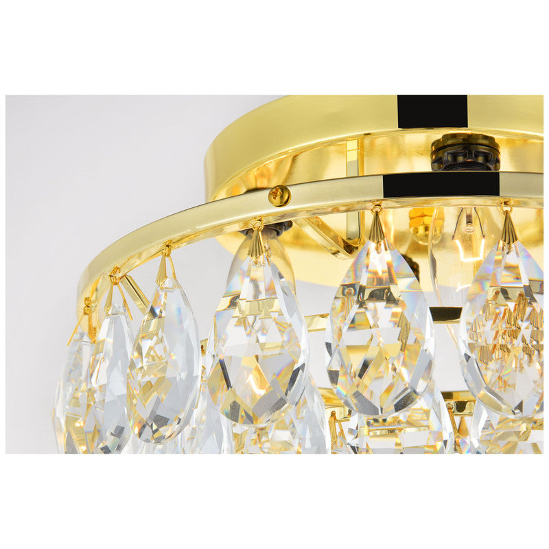 Elegant Lighting Clara 4 Light 14" Flush Mount - LD9805F14