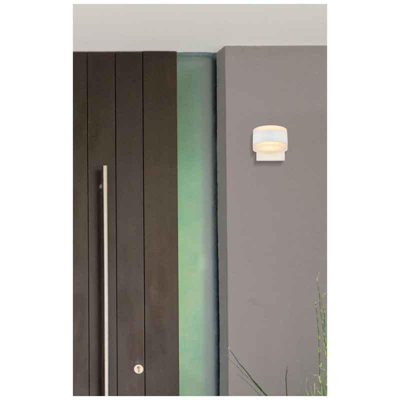 Elegant Lighting Raine 7" LED Outdoor Wall Sconce - LDOD4012