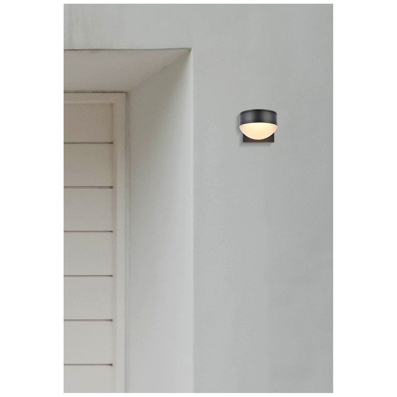 Elegant Lighting Raine 7" LED Outdoor Wall Sconce - LDOD4014