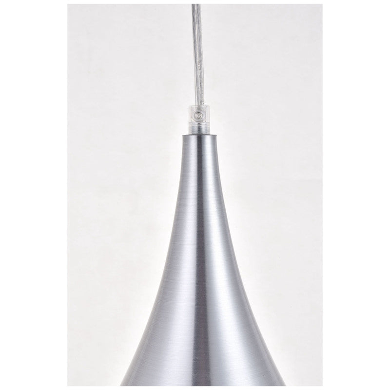 Elegant Lighting Nora 1 Light 6" Pendant with Plug-in Cord