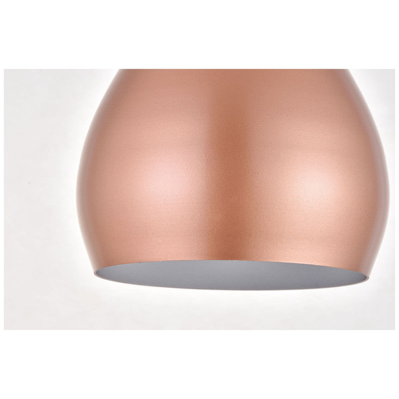 Elegant Lighting Nora 1 Light 6" Pendant with Plug-in Cord