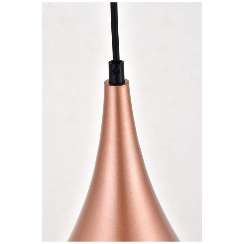 Elegant Lighting Nora 1 Light 6" Pendant with Plug-in Cord