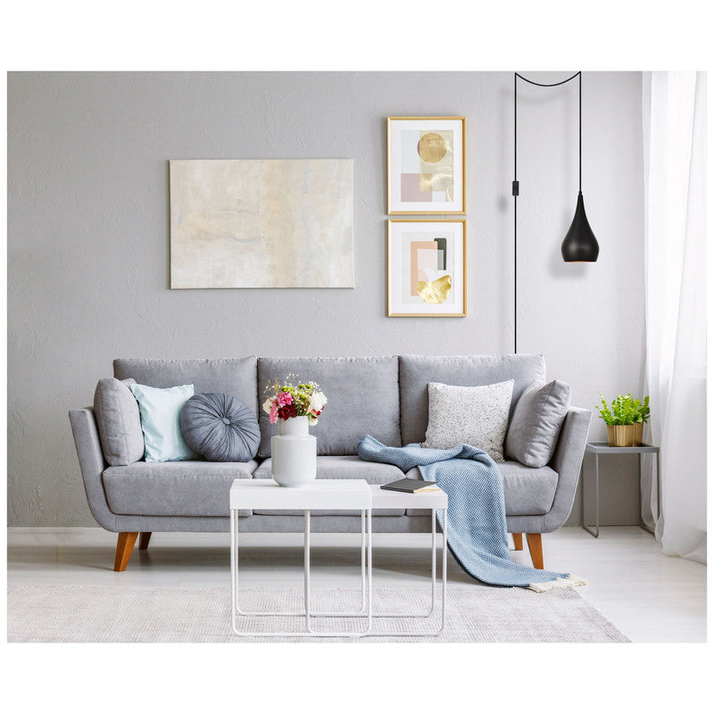 Elegant Lighting Nora 1 Light 6" Pendant with Plug-in Cord