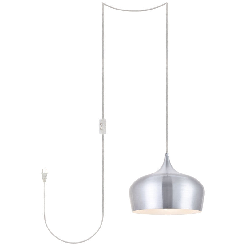 Elegant Lighting Nora 1 Light 12" Pendant