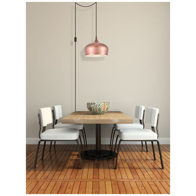 Elegant Lighting Nora 1 Light 12" Pendant