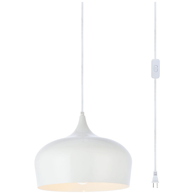 Elegant Lighting Nora 1 Light 12" Pendant