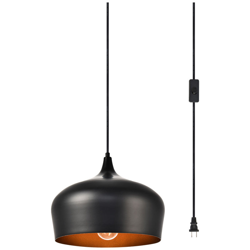 Elegant Lighting Nora 1 Light 12" Pendant