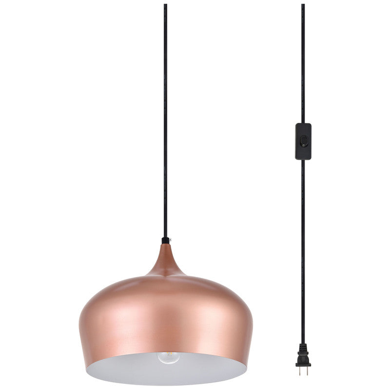 Elegant Lighting Nora 1 Light 12" Pendant