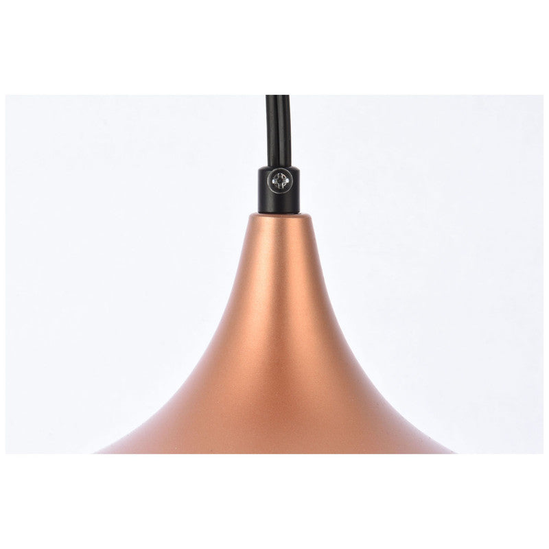 Elegant Lighting Nora 1 Light 12" Pendant