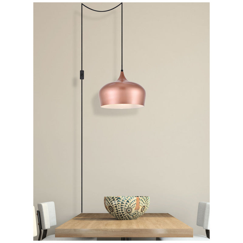 Elegant Lighting Nora 1 Light 12" Pendant