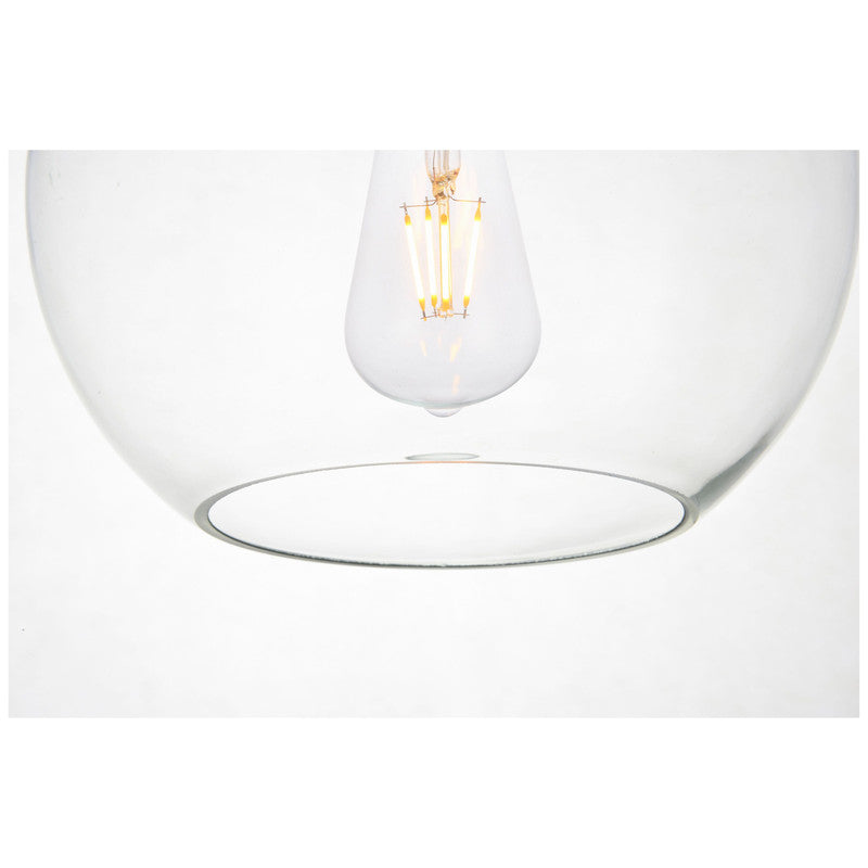 Elegant Lighting Baxter 1 Light 8" Pendant