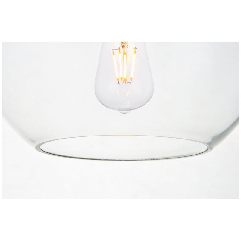 Elegant Lighting Baxter 1 Light 8" Pendant