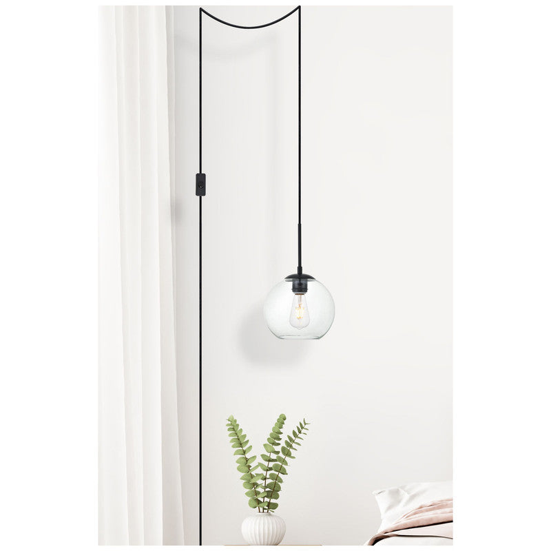 Elegant Lighting Baxter 1 Light 8" Pendant