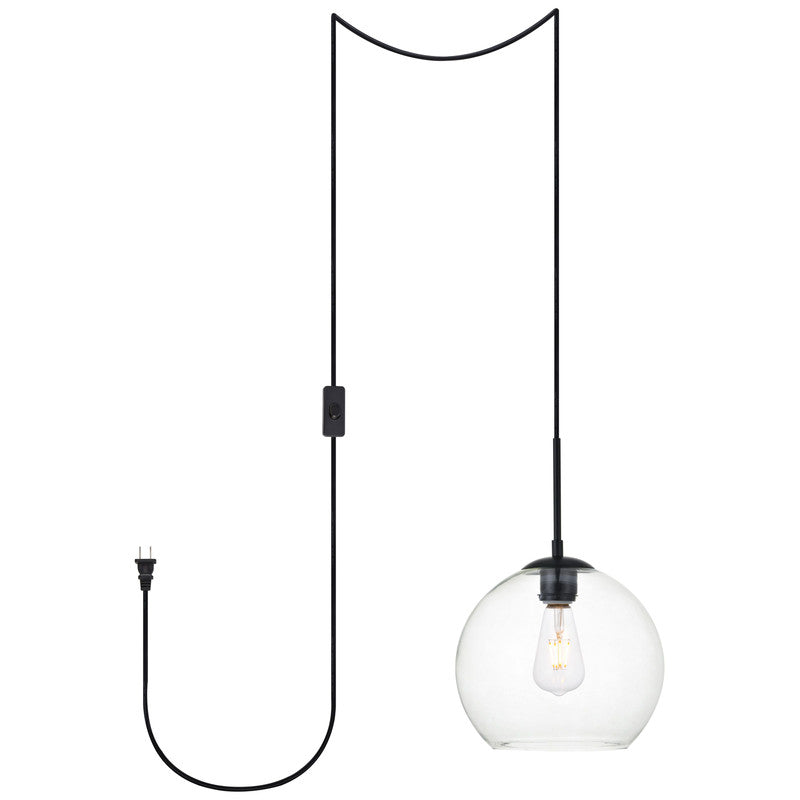 Elegant Lighting Baxter 1 Light 10" Pendant