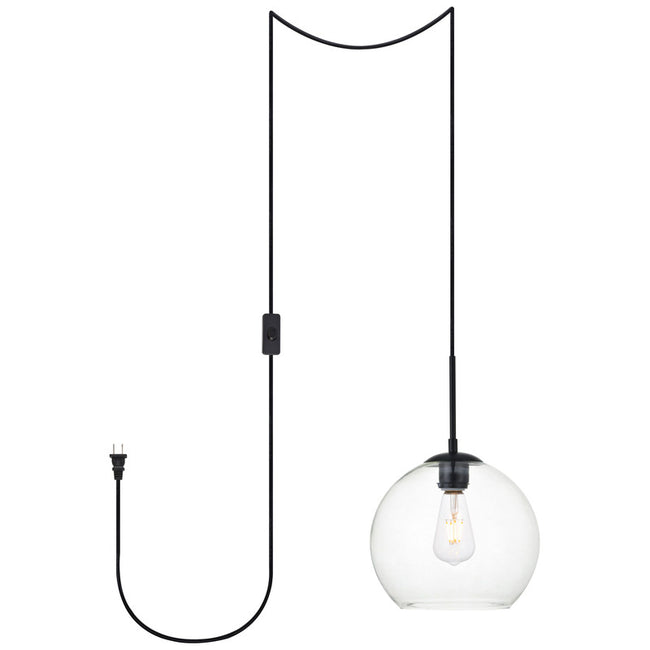 Elegant Lighting Baxter 1 Light 10" Pendant