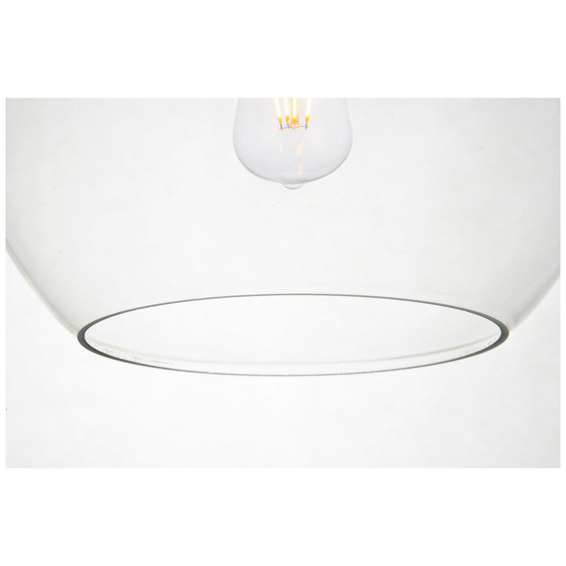 Elegant Lighting Baxter 1 Light 10" Pendant