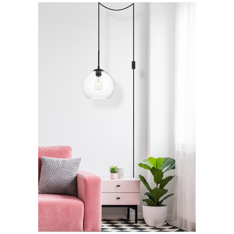 Elegant Lighting Baxter 1 Light 10" Pendant