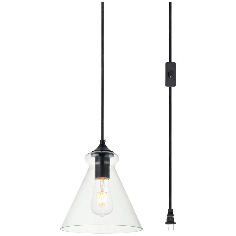 Elegant Lighting Destry 1 Light 8" Pendant