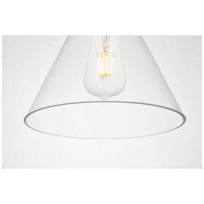 Elegant Lighting Destry 1 Light 8" Pendant