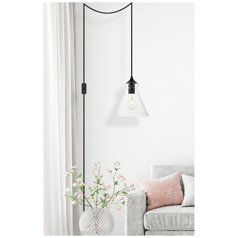 Elegant Lighting Destry 1 Light 8" Pendant