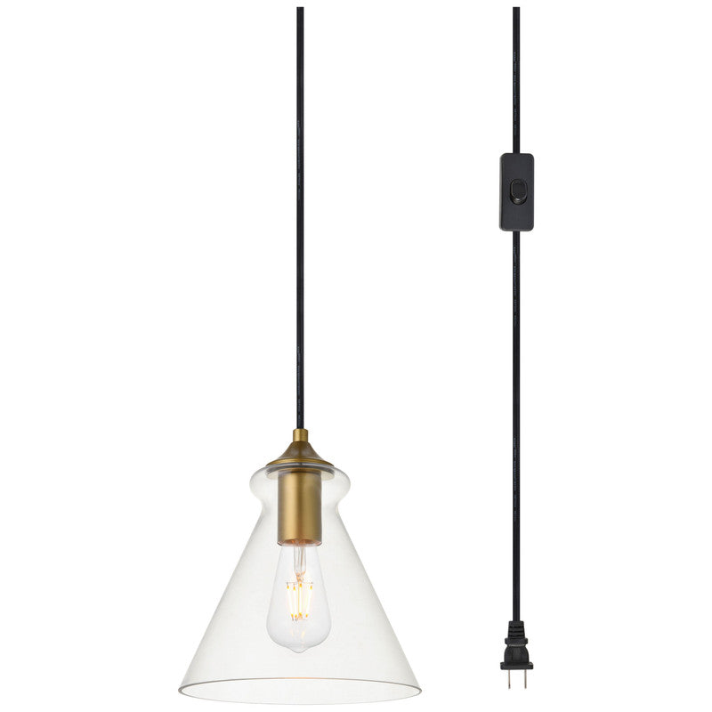 Elegant Lighting Destry 1 Light 8" Pendant