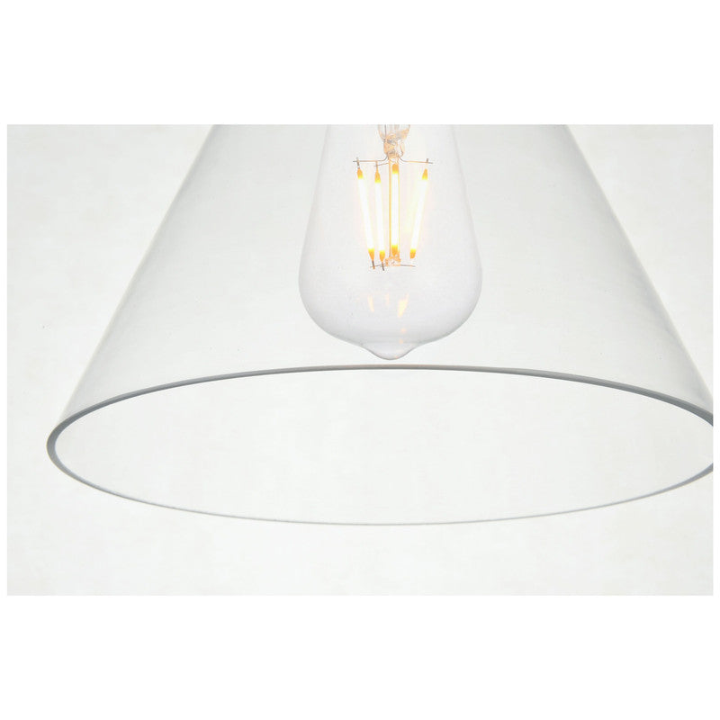 Elegant Lighting Destry 1 Light 8" Pendant