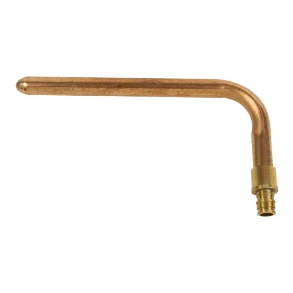 LF2865050 - ProPEX Copper Stub Ell, 1/2" PEX Brass x 1/2" Copper (3 1/2" x 8")