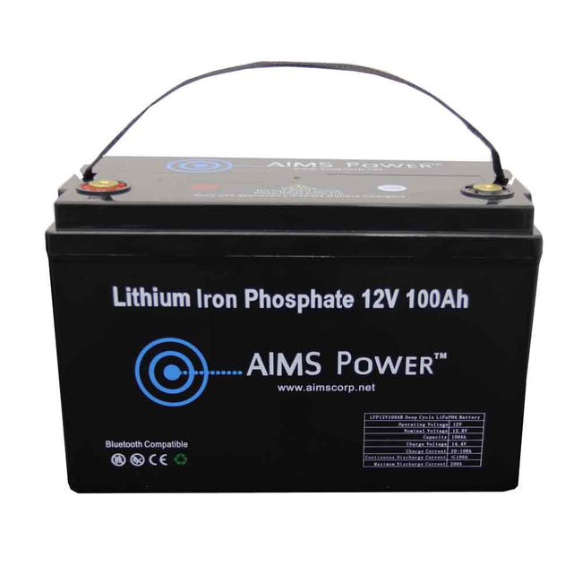LFP12V100B - Lithium Battery 12V 100Ah LiFePO4 Lithium Iron Phosphate with Bluetooth Moni
