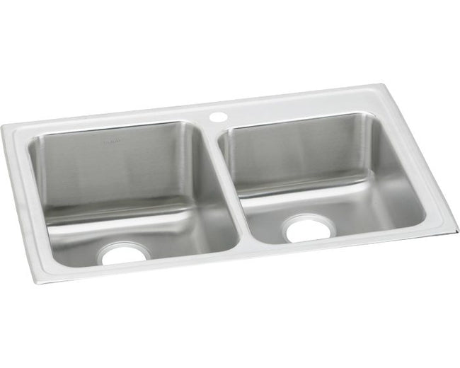 Elkay LGR33221 - 18 Gauge Stainless Steel 33" x 22" x 10" Double Bowl Drop-in Kitchen Sink