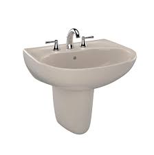 Toto LHT241G#03 - Supreme 22-7/8" Wall Mounted Bathroom Sink with Single Faucet Hole Drilled, Overflow and CeFiONtect Ceramic Glaze-Bone
