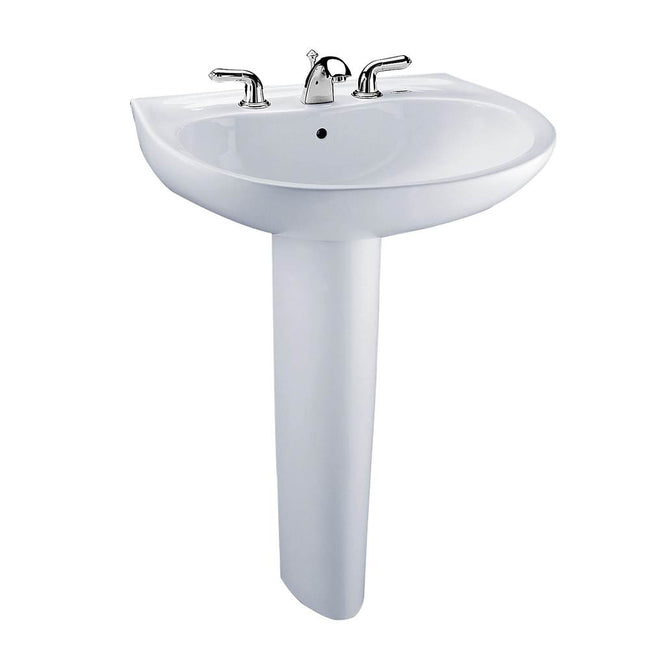 Toto LPT242.4G#03 - Prominence 26" Pedestal Bathroom Sink with 3 Faucet Holes Drilled, 4" Faucet cen